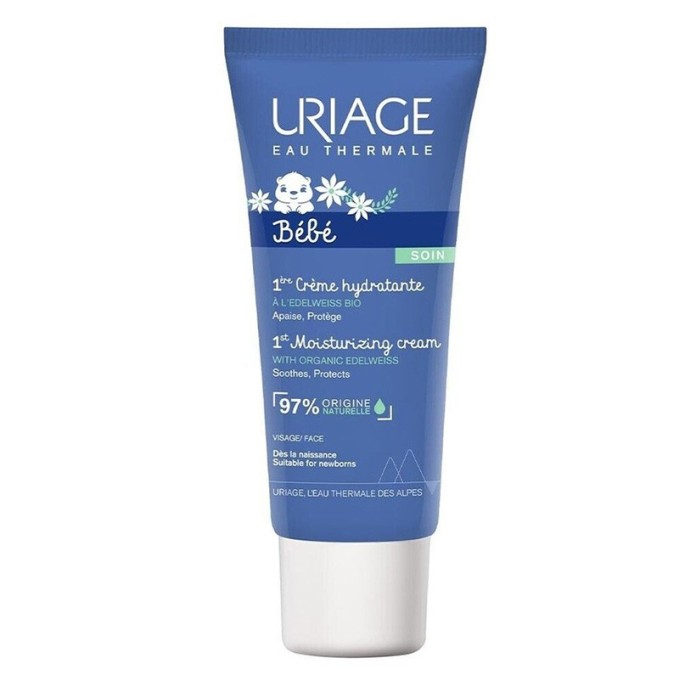 Uriage Bébé 1st Moisturizing Cream - drėkinamasis veido kremas vaikams, 40 ml