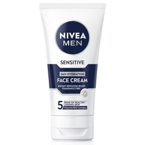 Nivea Sensitive Face Cream - drėkinamasis kremas vyrams, 75 ml