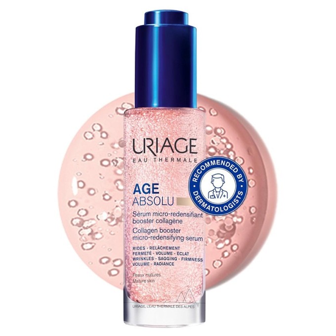 Uriage Age Absolu Collagen Booster Micro-Redensifying Serum - išlyginamojo poveikio serumas, 30 ml