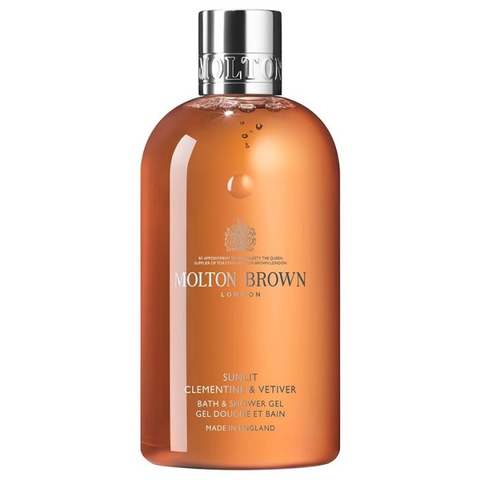 Molton Brown Sunlit Clementine & Vetiver Bath & Shower Gel - vonios ir dušo želė, 300 ml