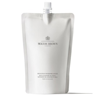 Molton Brown Delicious Rhubarb & Rose Bath & Shower Gel Refill - dušo želė papildymas, 400 ml
