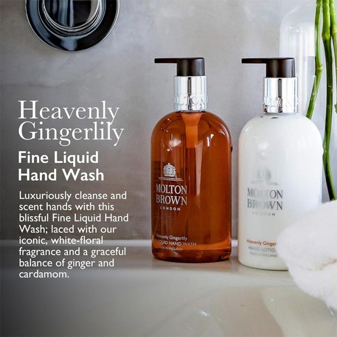 Molton Brown Heavenly Gingerlily Fine Liquid Hand Wash - skystas rankų muilas, 200 ml