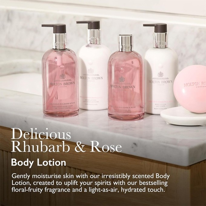 Molton Brown Rhubarb & Rose Body Lotion - kūno losjonas, 300 ml