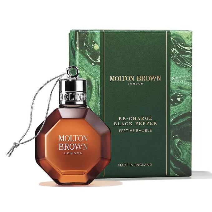 Molton Brown Re-charge Black Pepper Festive Bauble Bath & Shower Gel - Bath and shower gel 75 ml