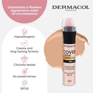 Dermacol Cover Xtreme Concealer SPF 30 - maskuoklis, 8 g - 210 2