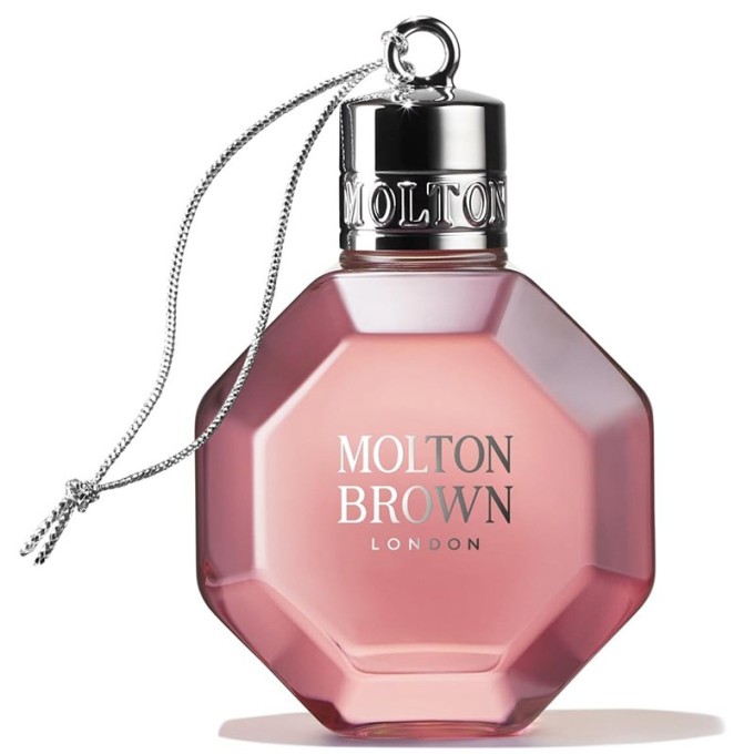 Molton Brown Delicious Rhubarb & Rose Festive Bauble Bath & Shower Gel - Bath and shower gel 75 ml