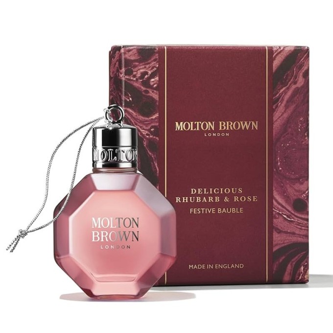 Molton Brown Delicious Rhubarb & Rose Festive Bauble Bath & Shower Gel - Bath and shower gel 75 ml