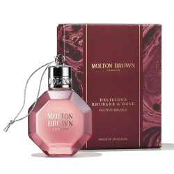 Molton Brown Delicious Rhubarb & Rose Festive Bauble Bath & Shower Gel - Bath and shower gel 75 ml