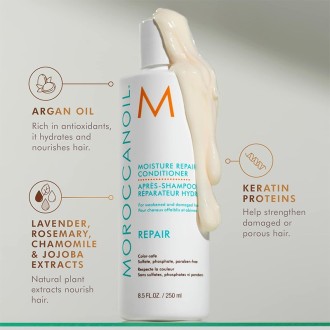 Moroccanoil Moisture Repair Conditioner - drėkinamasis atkuriamasis kondicionierius dažytiems ir 2