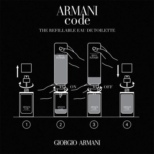 Armani Code EDT kvepalų vyrams papildymas, 150 ml