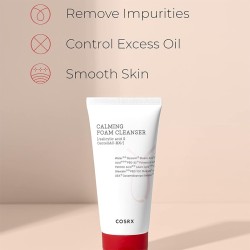 COSRX Ac Collection Calming Foam Cleanser - raminančios valomosios putos, 50 ml