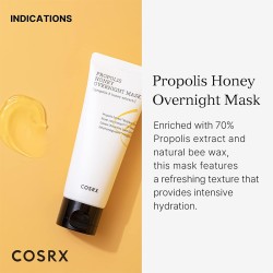 COSRX Propolis Honey Overnight Mask - naktinė medaus kaukė, 60 ml