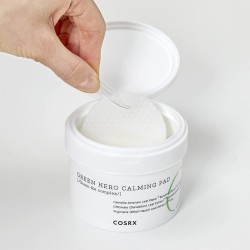 COSRX One Step Green Hero Calming Pad - veido tonikas pagalvėlėse jautriai ir sudirgintai odai, 70