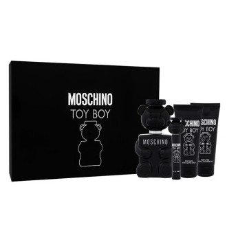Moschino Toy Boy dovanų rinkinys - EDP 100 ml, mini EDP 10 ml, losjonas po skutimosi 100 ml ir dušo