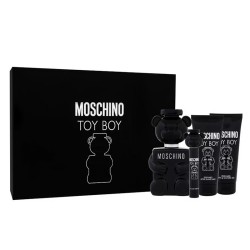 Moschino Toy Boy dovanų rinkinys - EDP 100 ml, mini EDP 10 ml, losjonas po skutimosi 100 ml ir dušo