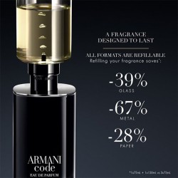 Armani Code EDP kvepalų papildymas, 150 ml