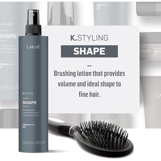 Lakmé K.Styling Shape Brushing Lotion - purškiamas losjonas plaukų formavimui, 300 ml
