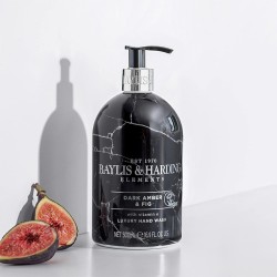 Baylis & Harding Elements Dark Amber & Fig Luxury Hand Wash - skystas rankų muilas, 500 ml