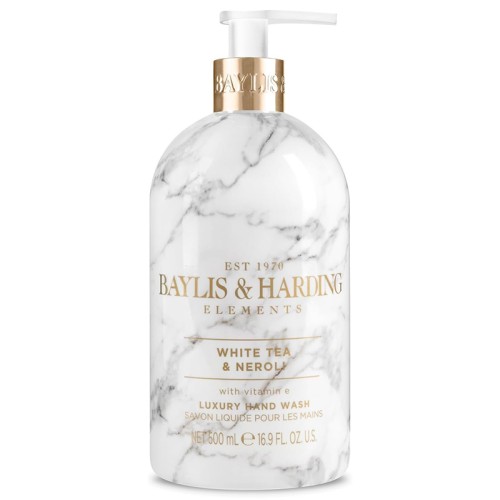 Baylis & Harding Hand Wash Elements White Tea & Neroli - skystas rankų muilas, 500 ml