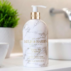 Baylis & Harding Hand Wash Elements White Tea & Neroli - skystas rankų muilas, 500 ml