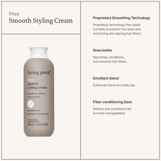 Living proof. No Frizz Smooth Styling Cream - formuojamasis kremas, 236 ml 2