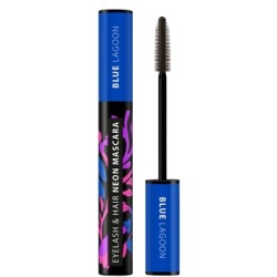 Dermacol Eyelash & Hair Neon Mascara Blue Lagoon -blakstienų tušas, 9 ml 0 ml