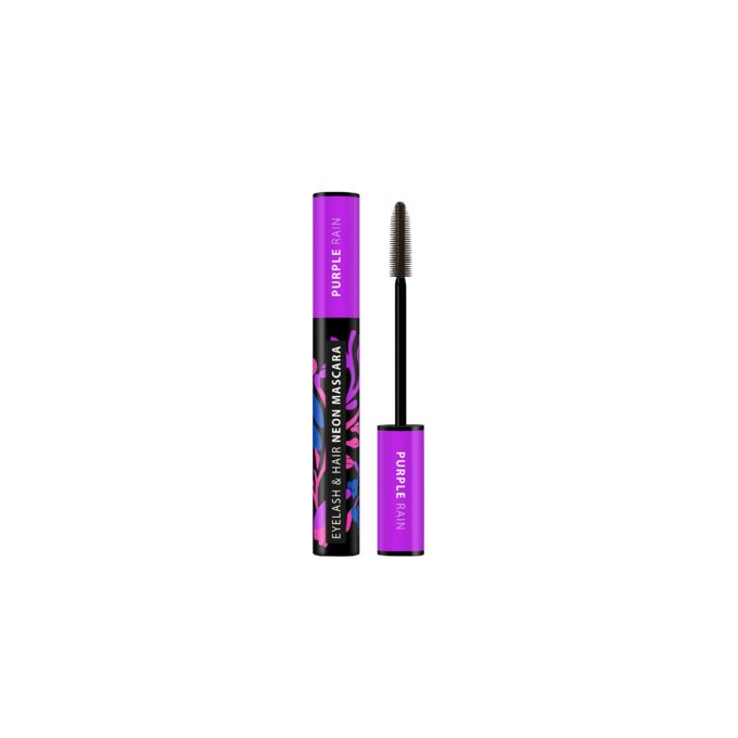 Dermacol Eyelash & Hair Neon Mascara Purple Rain -blakstienų tušas, 9 ml 0 ml