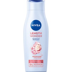 Nivea Length Wonder Strengthening Shampoo - stiprinamasis šampūnas su taukmedžio sviestu, 400 ml