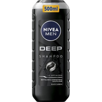 Nivea Men Deep Shampoo - Revitalizační šampon pro mastné vlasy a vlasovou pokožku 500ml