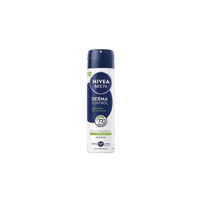 Nivea Men Derma Control Sensitive Antiperspirant - antiperspirantinis purškiklis jautriai odai, 150