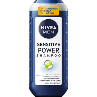Nivea Men Sensitive Power Shampo - šampūnas vyrams jautriai galvos odai, 250 ml