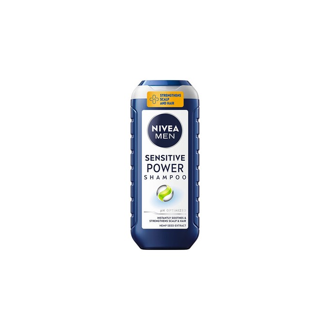 Nivea Men Sensitive Power Shampo - šampūnas vyrams jautriai galvos odai, 250 ml