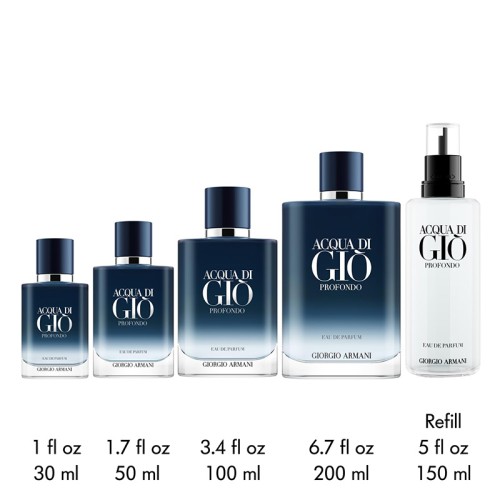 Armani Acqua Di Gio Profondo EDP kvepalų papildymas, 150 ml