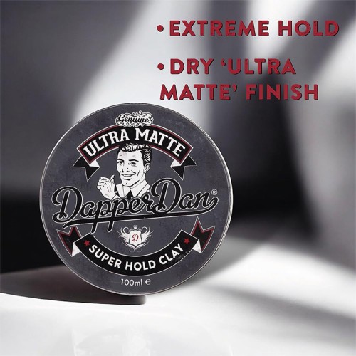 Dapper Dan Ultra Matte Clay - matinis molis plaukams, 50 ml