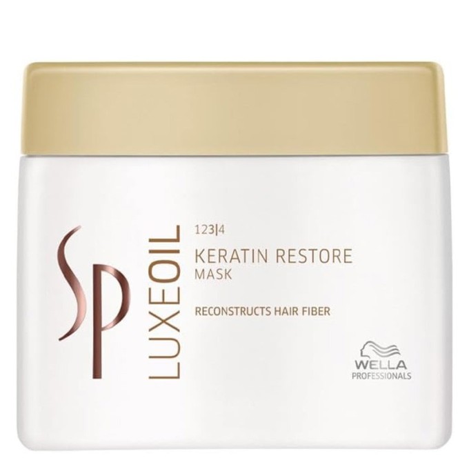 Wella Professional LuxeOil Mask Keratin Restore - kaukė pažeistiems plaukams, 400 ml