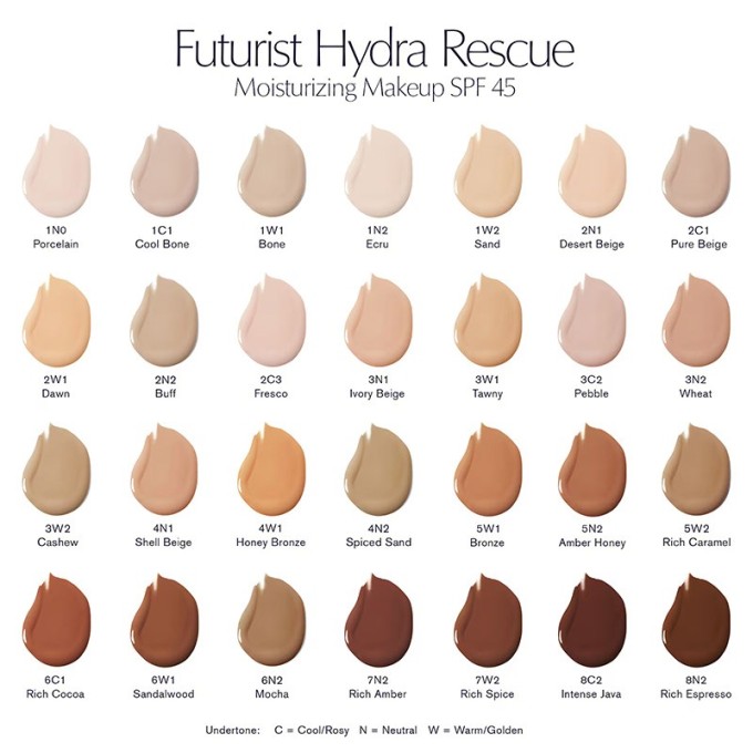Estee Lauder Futurist Hydra Rescue Foundation SPF 45 - drėkinamasis makiažo pagrindas, 35 ml - 2C3