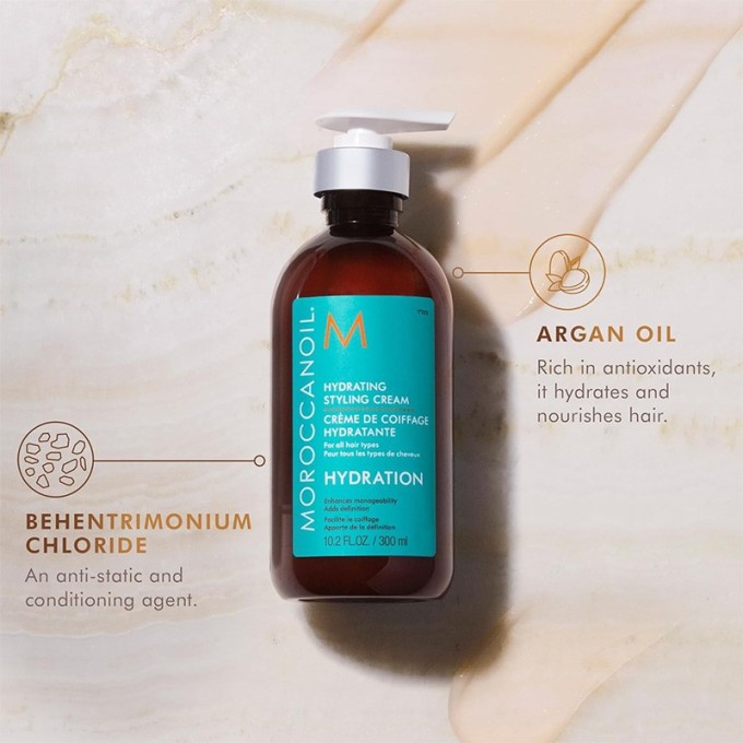 Moroccanoil Hydrating Styling Cream - drėkinamasis formavimo kremas visų tipų plaukams, 300 ml