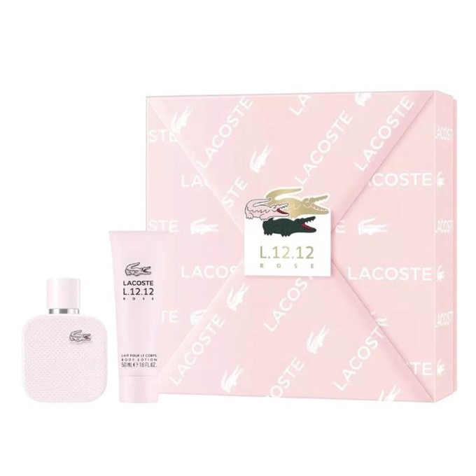 Lacoste Rose for Her Gift Set - dovanų rinkinys moterims - EDP 50 ml ir kūno losjonas 50 ml