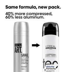 L´Oréal Professionnel Tecni.Art Savage Panache Pure Powder Spray - purškiamoji pudra, 250 ml