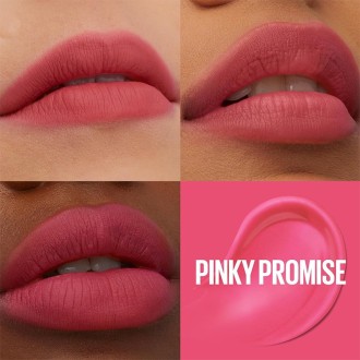 Maybelline Super Stay Teddy Tint Lipstick - skysti lūpų dažai, 5 ml - 45 Pinky Promise 2