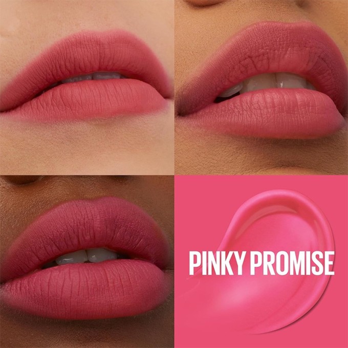 Maybelline Super Stay Teddy Tint Lipstick - skysti lūpų dažai, 5 ml - 45 Pinky Promise