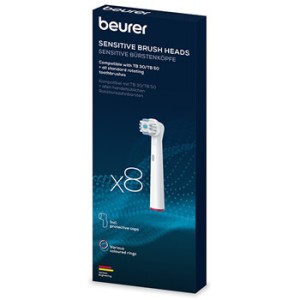 Beurer atsarginės šepetėlių galvutės (8 vnt) Sensitive