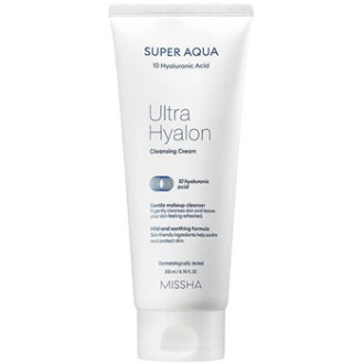 Missha Super Aqua Ultra Hyalon Cleansing Cream - drėkinantis valomasis kremas, 200 ml