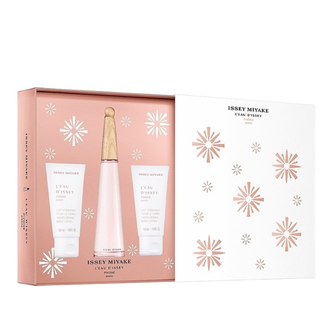 Issey Miyake L´Eau D´Issey Pivoine Gift set - dovanų rinkinys - EDT 50 ml ir kūno losjonai 2 x 50 ml