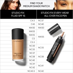 MAC Studio Fix Every-Wear All-Over Face Pen - maskuoklis/makiažo pagrindas, 12 ml - N18