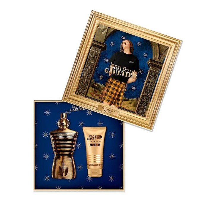 Jean Paul Gaultier Le Male Elixir Gift Set - dovanų rinkinys vyrams - EDP 125 ml ir dušo želė 75 ml