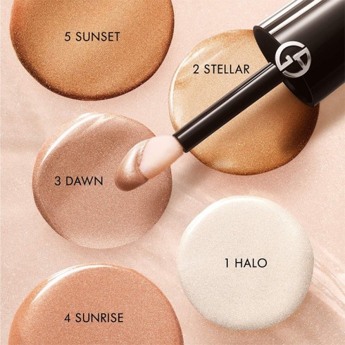 Armani Luminous Silk Acqua Highlighter - skysta švytėjimo suteikianti priemonė, 12 ml - 3