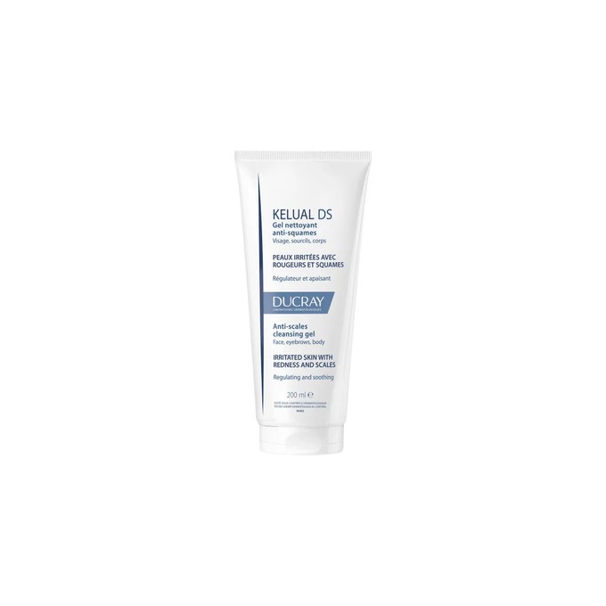 Ducray Kelual DS Anti-Scales Cleansing Gel - valomasis gelis sudirgusiai odai, 200 ml