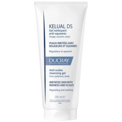 Ducray Kelual DS Anti-Scales Cleansing Gel - valomasis gelis sudirgusiai odai, 200 ml