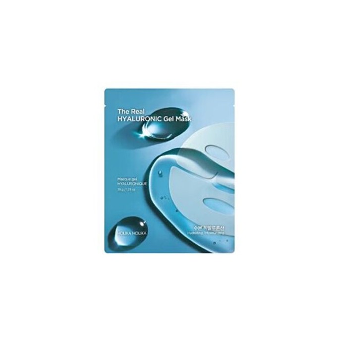 Holika Holika The Real Hyaluronic Gel Mask - gelinė kaukė intensyviam drėkinimui, 35 ml